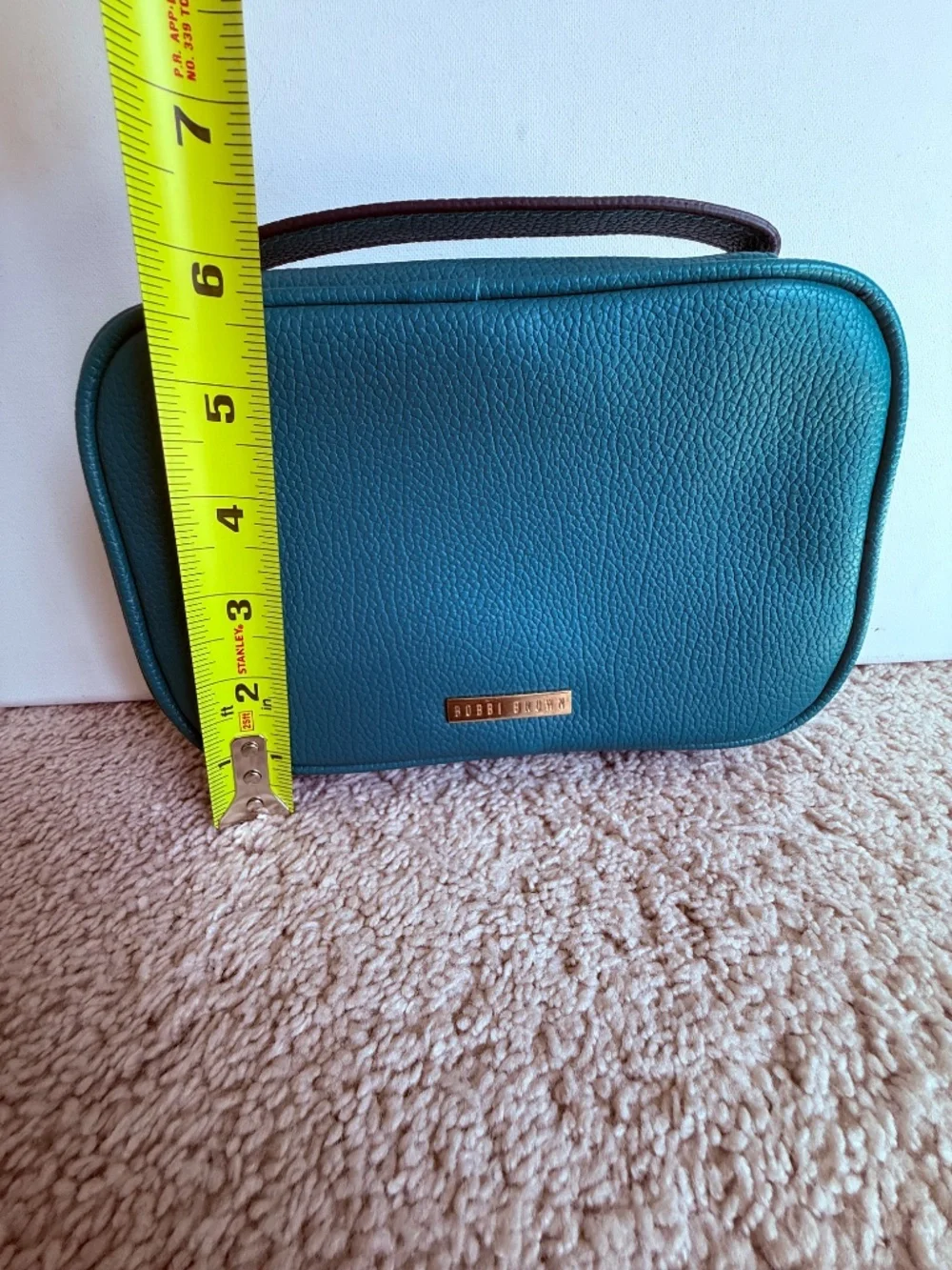 Bobbi Brown Green Makeup Cosmetic Travel Case Organizer Bag